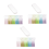 20Pcs Rectangle Transparent Acrylic Book Markers with 20Pcs Tassels 1