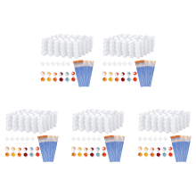 20Strips 120Pots Paint Strips and 20Pieces Paint Brushes, 3Ml/0.17Oz