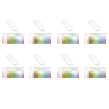 20Pcs Rectangle Transparent Acrylic Book Markers with 20Pcs Tassels