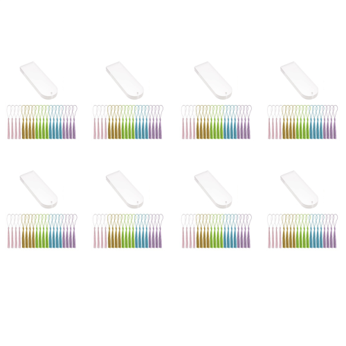 20Pcs Rectangle Transparent Acrylic Book Markers with 20Pcs Tassels