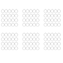 20Pcs Silver Curtain Rings Metal with Eyelet for Hook Pins (1.5 Inch)