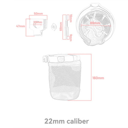 22-mm-Stange Motorrad-Getränkehalter/Wasserkocherhalter Universal 1