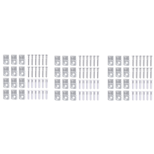 22 Sets Mirror Holder Clips Kit Crystal Clear Plastic Glass Retainer