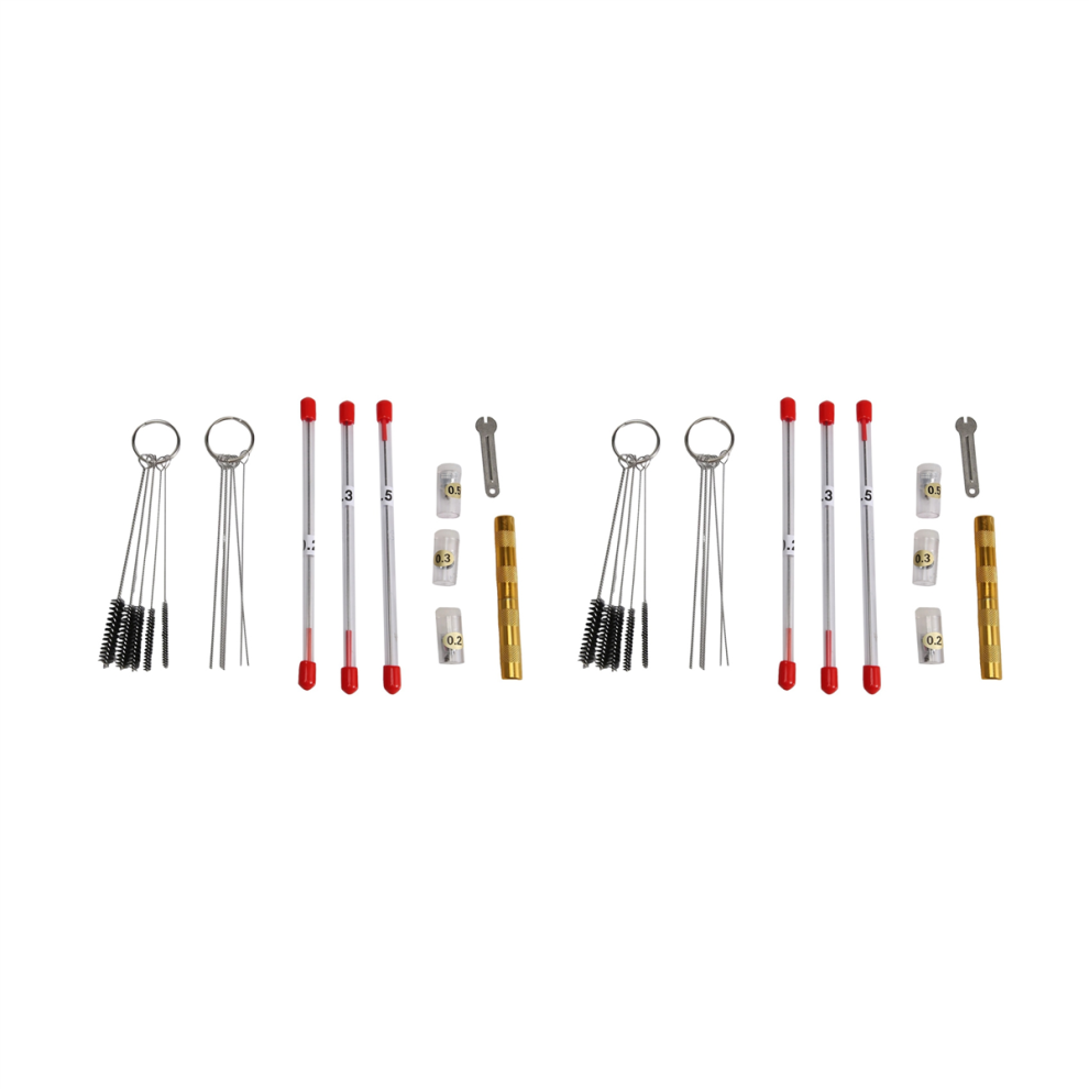 21Pcs Airbrush Nozzle Cap Kit Airbrush Needle Parts Replacement Part 4713272603843