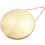 22cm Hand Gong Brass Copper Opera Percussion with Round Play Hammer 2