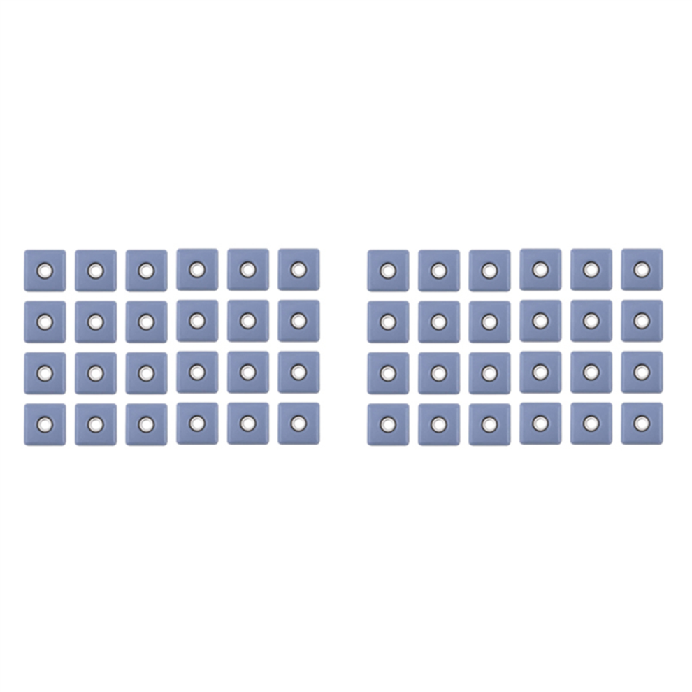 24Pcs 30Mm Square Chair Leg Protectors Furniture Glide Pads 4713272628563