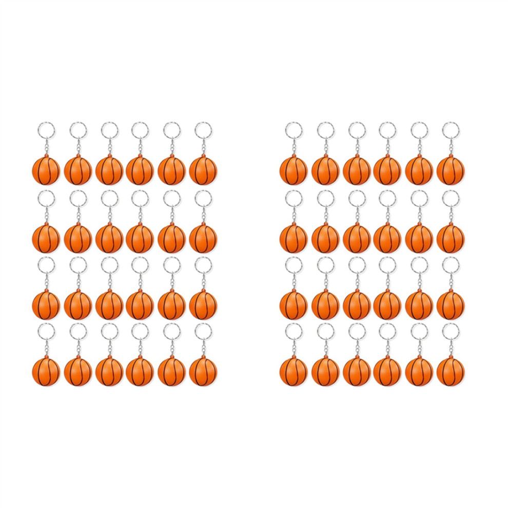 24 Pack Basketball Keychains,Mini Basketball Stress Ball Keychains-image-OPC-PJ2X2QV-NEW