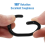 24 PCS Shower Curtain Rings Plastic Shower Curtain Hooks 4