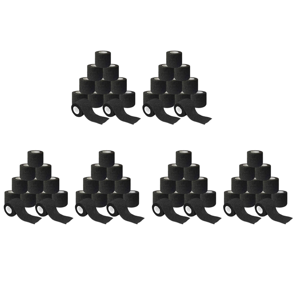 Black 24 Rolls Of Non-Woven Self-Adhesive Bandage 5Cm X 4.5M