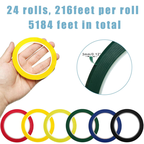 24 Rolls Whiteboard Thin Tape 216 Feet Per Roll 1