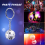 24 Pack Mini Mirror Disco Ball Keychain for Party Favors Set 3