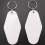 24 Pcs Motel Keychain DIY Blank Hotel Keychains Sublimation (White) 6