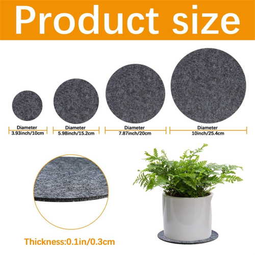 Conjunto de 24 bases para plantas absorventes e impermeáveis 1