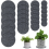 Conjunto de 24 bases para plantas absorventes e impermeáveis 1