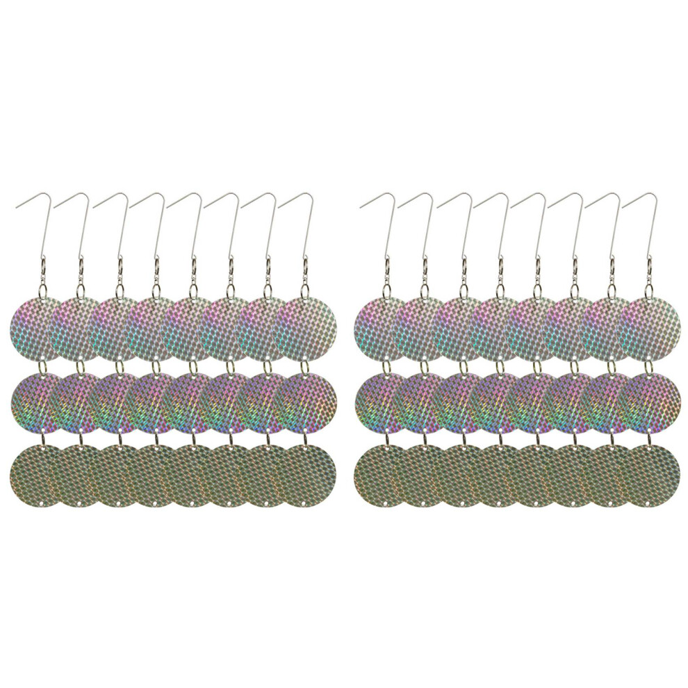 24PCS/Set Bird Repellent Discs Reflective Hanging Device to Keep-image-OPC-PJ2X592-NEW