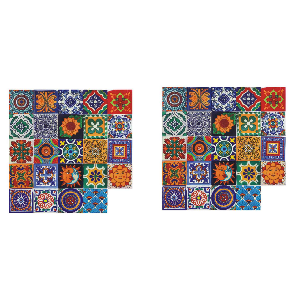24Pcs Self Adhesive Mosaic Brick Tile 3D Sticker Kitchen -15X15cm 4713272608558