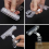 25 Pack Plastic Merchandise Sign Clip Price Display Holders,Clear 3