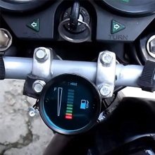 24V 2 Inch 52mm Car Motorcycle Fuel Level Meter Gauge LED Display