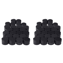 24Pcs Natural Rubber Plant Pots Risers Pad Feet Black