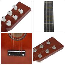 25 Inch Guitar Basswood 6 Strings Acoustic Guitar with Pick Strings