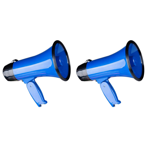 25 Watt Compact Speaker PA Bullhorn - with Built-in,Blue