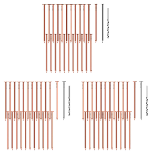 25 Pcs Copper Nails to Killing Trees,3.5 Inch Pure Copper Nails