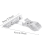 25 Pack Plastic Merchandise Sign Clip Price Display Holders,Clear 4