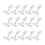 25 Pack Plastic Merchandise Sign Clip Price Display Holders,Clear 3