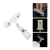 25 Pack Plastic Merchandise Sign Clip Price Display Holders,Clear 2
