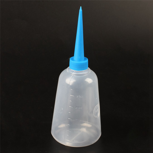 250ml Clear White Blue Plastic Liquid Glue Applicator Bottle 2