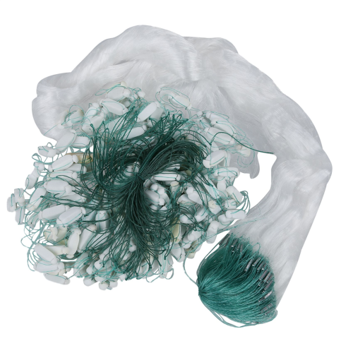 25m Clear White Green Monofilament Fishing Fish Net w Float 1