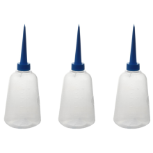 250ml Clear White Blue Plastic Liquid Glue Applicator Bottle