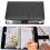 25Pcs A6 PU Leather Budget Binder Set, Binder Cover Planner Black 3