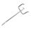 25Pcs 100Mm Pegboard Hooks Slat Wall Retail Display 7