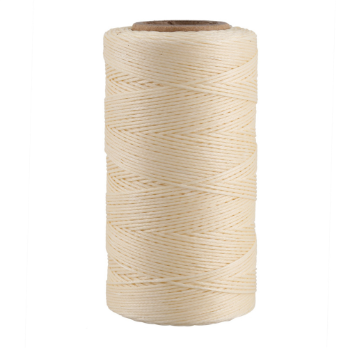 260M 150D 1MM Leather Wax Thread Hand needle Cord Cream-Coloured 2