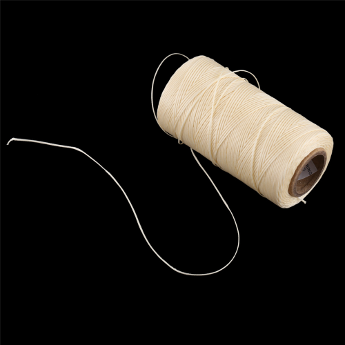 260M 150D 1MM Leather Wax Thread Hand needle Cord Cream-Coloured