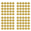 25Pcs Gold Mini Flag Stand Bar Conferences Desktop Display Decoration 1