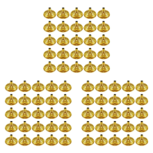 25Pcs Gold Mini Flag Stand Bar Conferences Desktop Display Decoration
