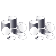 25Pcs Mini Adhesive Small Round Mirror for Crafts(4 Inch in Diameter)