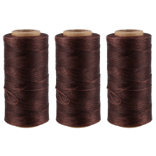 260M 150D 1MM Leather Wax Thread Hand needle Cord Light Brown