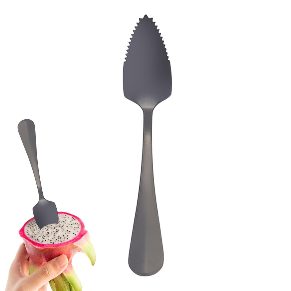 Grapefruit spoon with serrated edge made of stainless steel, food supplement spoon