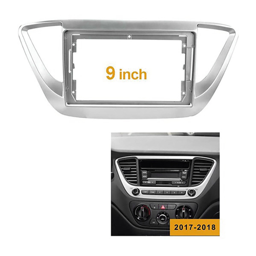 2Din 9Inch Radio DVD Panel Trim for 2 Accent 2017-2018 1