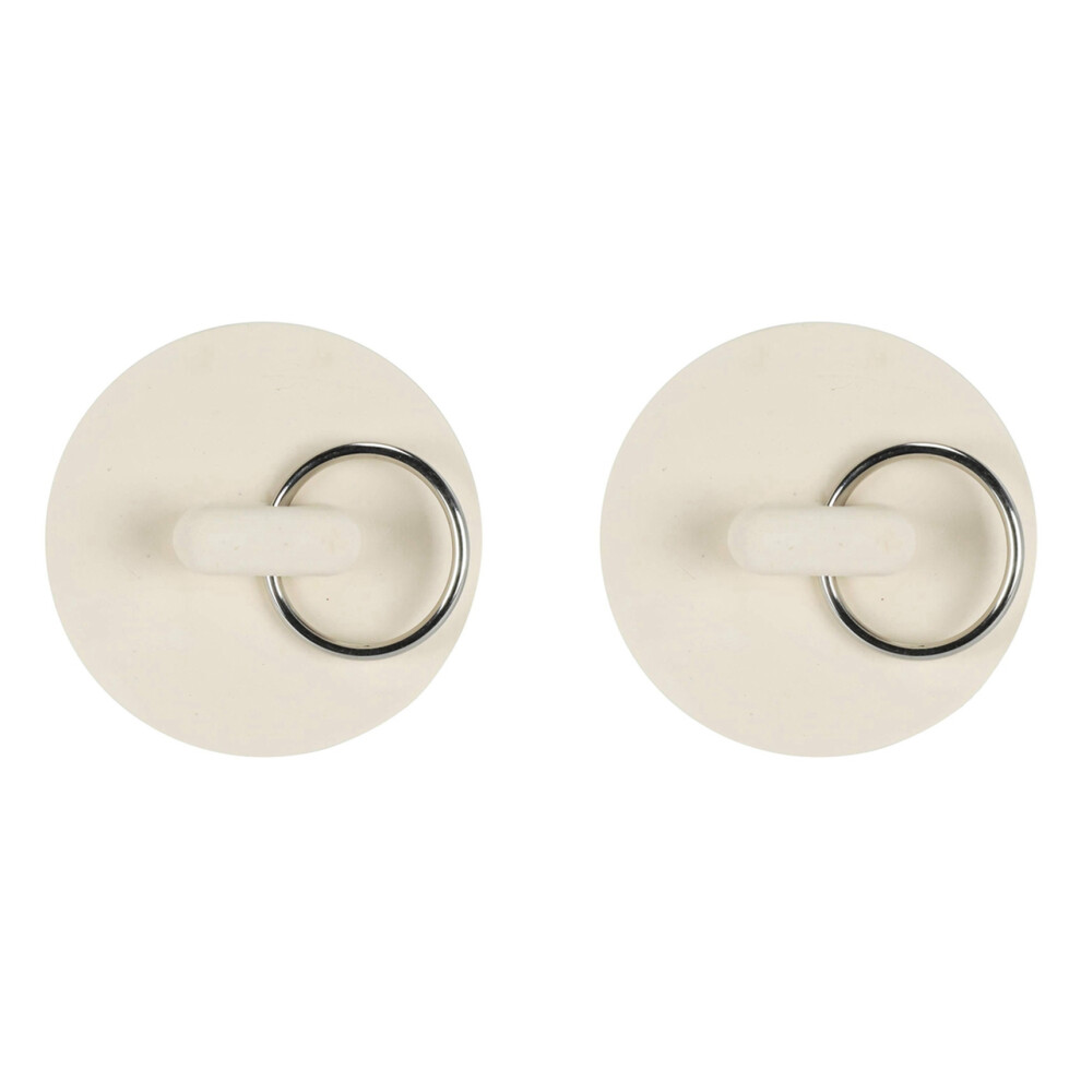 2In White Rubber Wash Basin Bathtub Plug Sink Plug 4713272636902