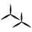 2PCS 13X8X3 13inch Propeller 3-Blade Electric Prop CW+CCW 1