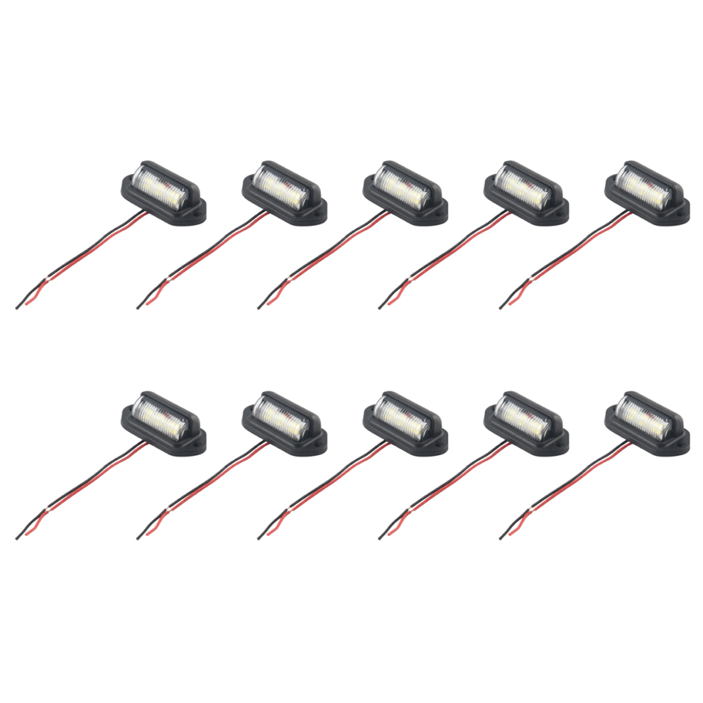 2Pcs 12V Led Number License Plate For Car Boats Motorcycle Light 4713272642675