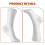 2Pc Mannequin Foot Sock Model Female Foot Sock Display Short Stocking 3
