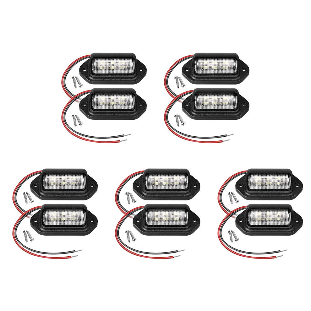 2Pcs 12V Led Number License Plate For Car Boats Motorcycle Light 4713272642651