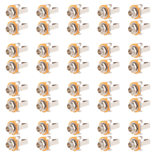 2Pcs 1/4 inch 6.35Mm Stereo Input Jack For Electric Guitar Bass