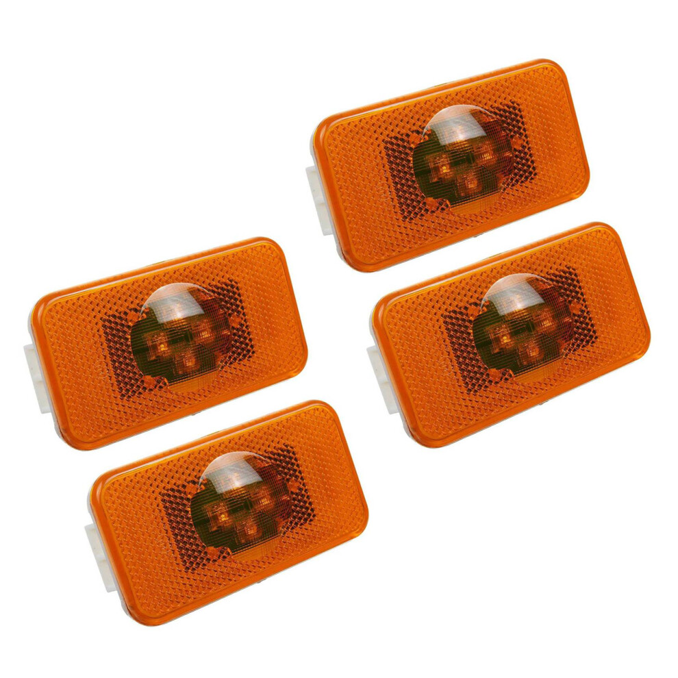 2Pcs 24V Car Truck Led Side Marker For Trucks Fm/ Light/Amber 4713272643924
