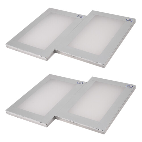 2Pcs A4 Printing Aluminum Frame Stretched 120T Silk Polyester Screen